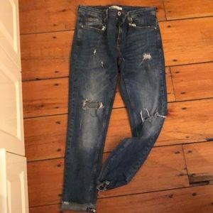 Zara men ripped jeans